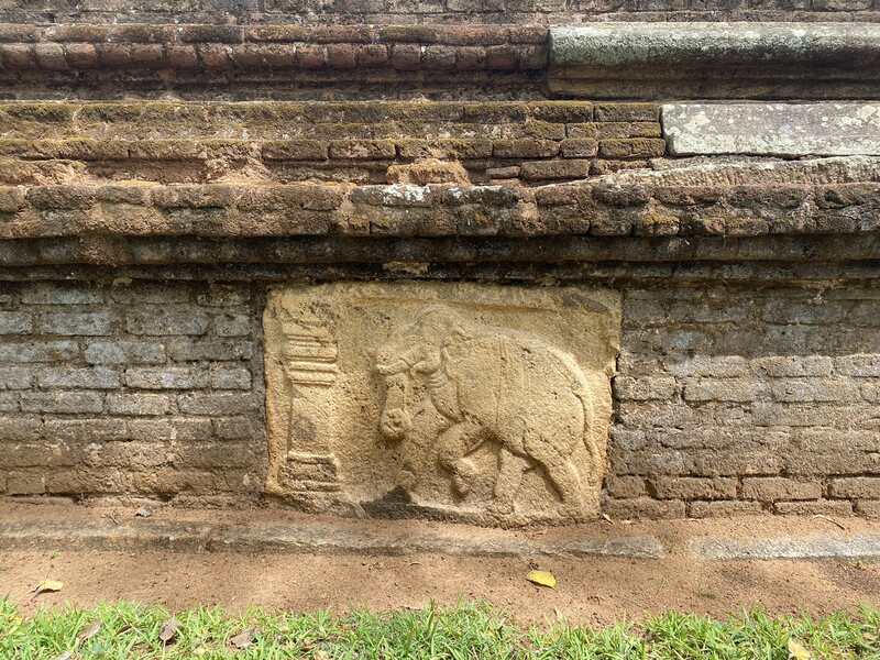 Polonnaruwa 四方院 高牆上的雕刻