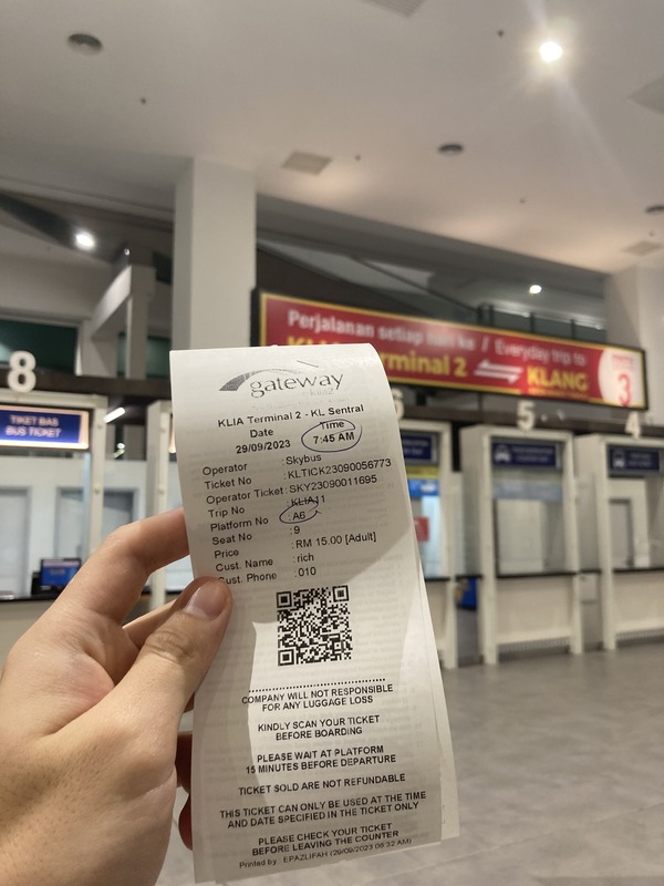 吉隆坡Klia2機場出發至KL Sentral
SKYBUS